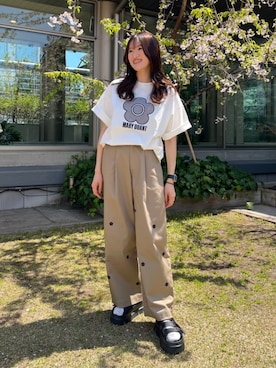 「PUBLUX（パブリュクス）のアイテム」を使った、FREAK'S STORE HEAD OFFICE WOMENさん（レディース・159cm）の春コーディネート