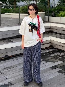 「刺繍」｜FREAK'S STORE HEAD OFFICE WOMENさん（レディース・157cm）の夏コーディネート