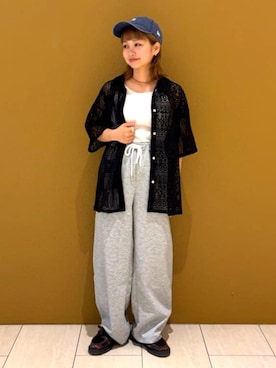 「FREAK'S STORE（フリークスストア）のアイテム（シャツ/ブラウス）」を使った、FREAK'S STORE HEAD OFFICE WOMENさん（レディース・150cm）の夏コーディネート