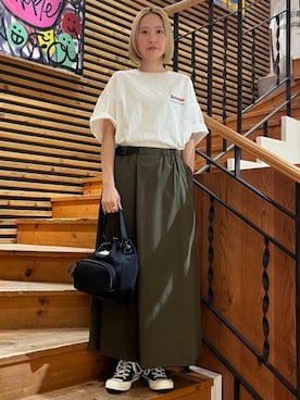 「PUBLUX（パブリュクス）のアイテム」を使った、FREAK'S STORE HEAD OFFICE WOMENさん（レディース・161cm）の夏コーディネート