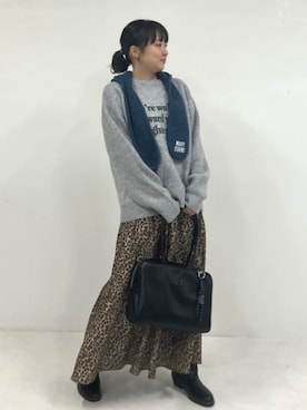 「Freada（フリーダ）のFreada/フリーダ Double-Tuck Long Skirt/ダブルタックロングスカート（スカート、その他）」を使った、FREAK'S STORE HEAD OFFICE WOMENさん（レディース・147cm）の夏コーディネート