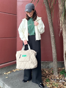 「アイテム（セットアップ）」を使った、FREAK'S STORE HEAD OFFICE WOMENさん（レディース・162cm）の冬コーディネート