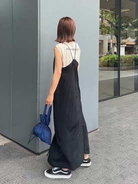 「OUTDOOR PRODUCTS（アウトドアプロダクツ）のアイテム（ワンピース）」を使った、Meg.さん（レディース・163cm）の春コーディネート
