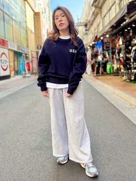 「スエット」｜Chihiroさん（レディース・160cm）の春コーディネート