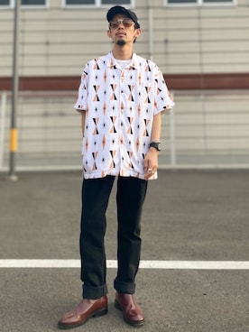 「SON OF THE CHEESE（サノバチーズ）のアイテム」を使った、TogAさん（メンズ・165cm）の秋コーディネート