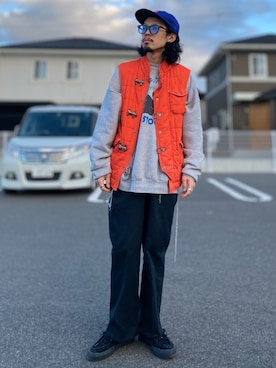 「DISCOVERED（ディスカバード）のアイテム」を使った、TogAさん（メンズ・165cm）の秋コーディネート