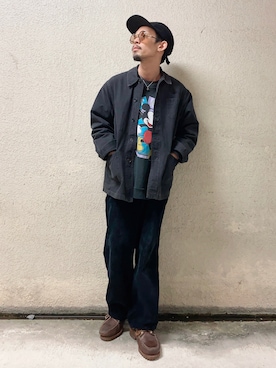 「CAZAL（カザール）のアイテム」を使った、TogAさん（メンズ・165cm）の秋コーディネート