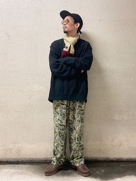 「DISCOVERED（ディスカバード）のアイテム（スウェット）」を使った、TogAさん（メンズ・165cm）の秋コーディネート