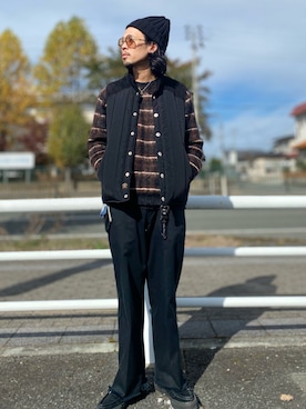 「Levi's（リーバイス）のアイテム（チノパンツ）」を使った、TogAさん（メンズ・165cm）の秋コーディネート