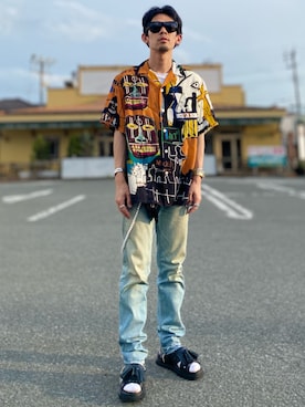 「BENCH（ベンチ）のアイテム（シューズ）」を使った、TogAさん（メンズ・165cm）の夏コーディネート