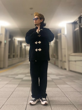 「Hender Scheme（エンダースキーマ）のアイテム（キャップ）」を使った、TogAさん（メンズ・165cm）の秋コーディネート