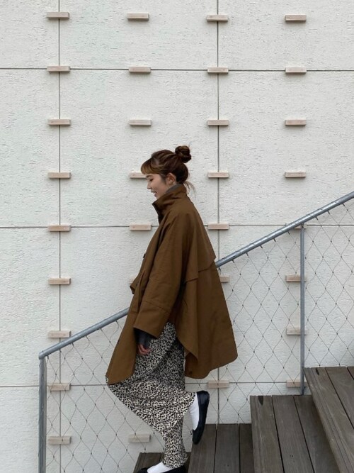 moussy ミリタリーポンチョコート