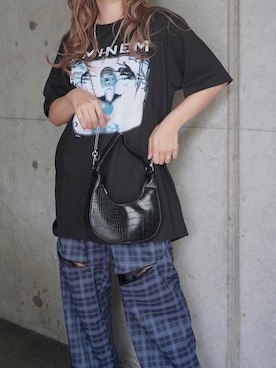 「black」｜「アイテム（その他）」を使った、A.D.Gさん（レディース・150cm）の冬コーディネート