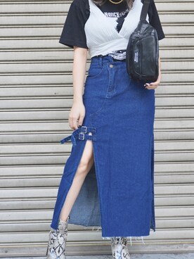 「プリーツ」｜「アイテム（その他）」を使った、A.D.Gさん（レディース・150cm）の春コーディネート