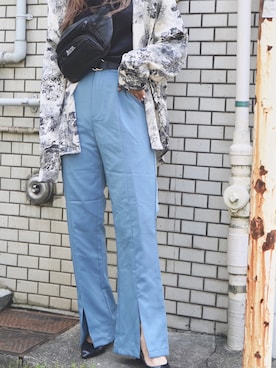 「A.D.G（エーディージー）のアイテム（スラックス）」を使った、A.D.Gさん（レディース・150cm）の冬コーディネート