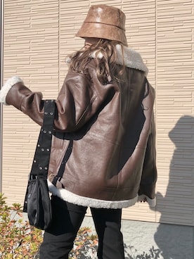 「A.D.G（エーディージー）のアイテム（帽子）」を使った、A.D.Gさん（レディース・150cm）の秋コーディネート
