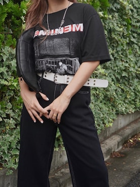 「black」｜「アイテム（その他）」を使った、A.D.Gさん（レディース・150cm）の冬コーディネート