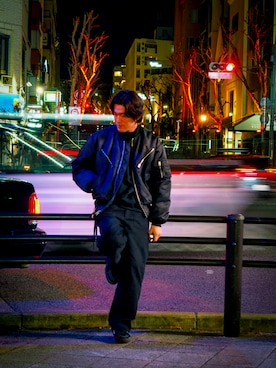 「TAILOR TOYO（テーラートウヨウ）のアイテム」を使った、Tk Arkさん（メンズ・173cm）の冬コーディネート