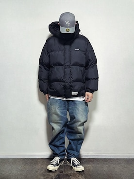 「アイテム（帽子）」を使った、ma-kiさん（メンズ・172cm・40代）の冬コーディネート