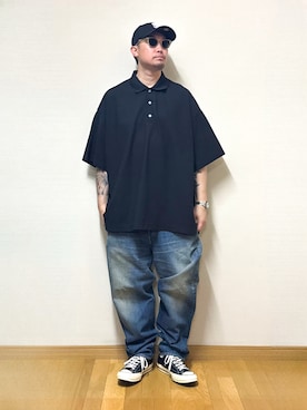 「ニューエラ」｜ma-kiさん（メンズ・172cm）の春コーディネート