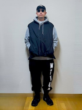 「WTAPS（ダブルタップス）のアイテム」を使った、ma-kiさん（メンズ・172cm）の春コーディネート