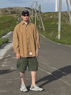 「WTAPS（ダブルタップス）のアイテム」を使った、ma-kiさん（メンズ・172cm）の春コーディネート