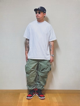 「WTAPS（ダブルタップス）のアイテム（キャップ）」を使った、ma-kiさん（メンズ・172cm）の夏コーディネート