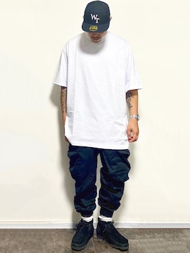 「アイテム（ブーツ）」を使った、ma-kiさん（メンズ・172cm・30代）の秋コーディネート