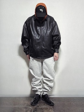 「WTAPS（ダブルタップス）のアイテム」を使った、ma-kiさん（メンズ・172cm）の冬コーディネート