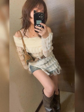 「SPINNS（スピンズ）のアイテム」を使った、えぬさん（レディース・150cm）の秋コーディネート