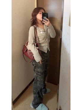 「ストレートデニム」｜えぬさん（レディース・150cm）の秋コーディネート