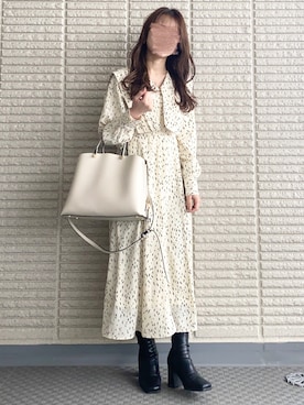 「N.（N. Natural Beauty Basic）（エヌエヌナチュラルビューティーベーシック）のアイテム（ワンピース/ドレス）」を使った、ｎａｎａ♡さん（レディース・153cm）の冬コーディネート