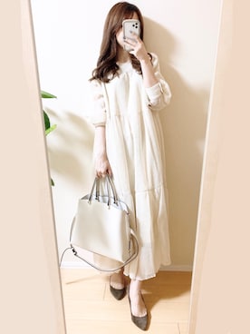 「SLOBE IENA（スローブイエナ）のアイテム（パンプス）」を使った、ｎａｎａ♡さん（レディース・153cm）の秋コーディネート