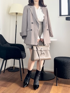 「ROPE' PICNIC（ロペピクニック）のアイテム（ジャケット/アウター）」を使った、ｎａｎａ♡さん（レディース・153cm）の秋コーディネート