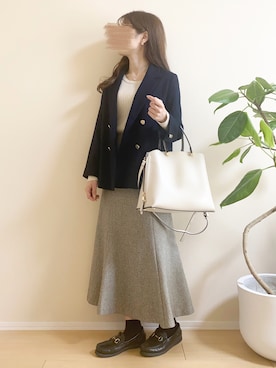「FREE'S MART（フリーズマート）のアイテム（スカート）」を使った、ｎａｎａ♡さん（レディース・153cm）の秋コーディネート