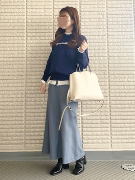 「anq. by nana（アンクバイナナ）のアイテム（アクセサリー）」を使った、ｎａｎａ♡さん（レディース・153cm）の冬コーディネート