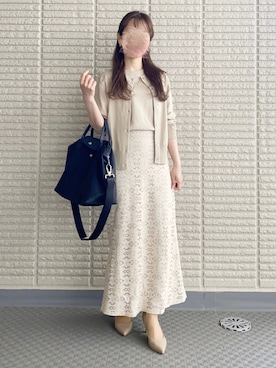 「ESPERANZA（エスペランサ）のアイテム（シューズ）」を使った、ｎａｎａ♡さん（レディース・153cm）の春コーディネート
