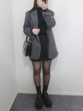 「アイテム（テーラードジャケット）」を使った、ｎａｎａ♡さん（レディース・153cm）の冬コーディネート