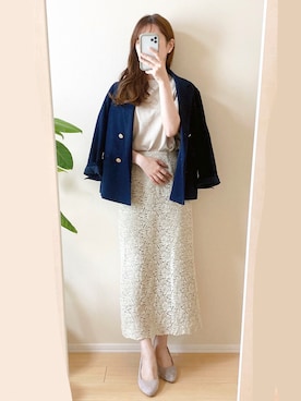 「Mila Owen（ミラオーウェン）のアイテム（ジャケット/アウター）」を使った、ｎａｎａ♡さん（レディース・153cm）の秋コーディネート