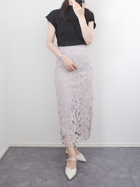 「アイテム（スカート）」を使った、ｎａｎａ♡さん（レディース・153cm）の秋コーディネート