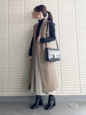 「green label relaxing（グリーンレーベルリラクシング）のアイテム（その他アウター）」を使った、ｎａｎａ♡さん（レディース・153cm）の秋コーディネート