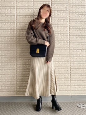 「anq. by nana（アンクバイナナ）のアイテム（アクセサリー）」を使った、ｎａｎａ♡さん（レディース・153cm）の冬コーディネート