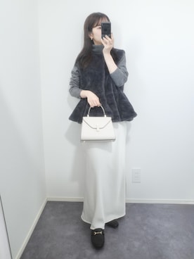 「アイテム（ローファー）」を使った、ｎａｎａ♡さん（レディース・153cm）の秋コーディネート