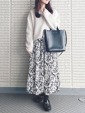 「CELINE」｜「アイテム（ワンピース/ドレス）」を使った、ｎａｎａ♡さん（レディース・153cm）の冬コーディネート