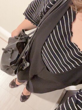 「LEPSIM（レプシィム）のアイテム（オールインワン・サロペット）」を使った、Rinさん（レディース・160cm）の秋コーディネート