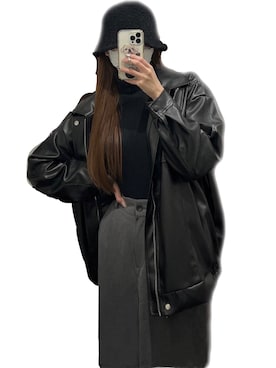 「メンズライクコーデ」｜「アイテム（ブルゾン）」を使った、kyoka さん（レディース・164cm）の春コーディネート