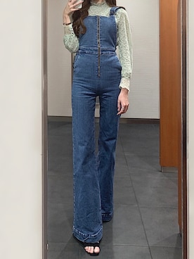 「ROLLA'S（ローラス）のアイテム（サロペット/オーバーオール）」を使った、kyoka さん（レディース・163cm）の夏コーディネート