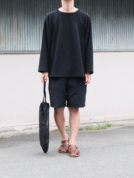 「Paraboot（パラブーツ）のPACIFIC / パシフィック（サンダル）」を使った、shunさん（メンズ・170cm）の秋コーディネート