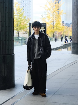 「DANTON（ダントン）のアイテム」を使った、shunさん（メンズ・170cm）の冬コーディネート