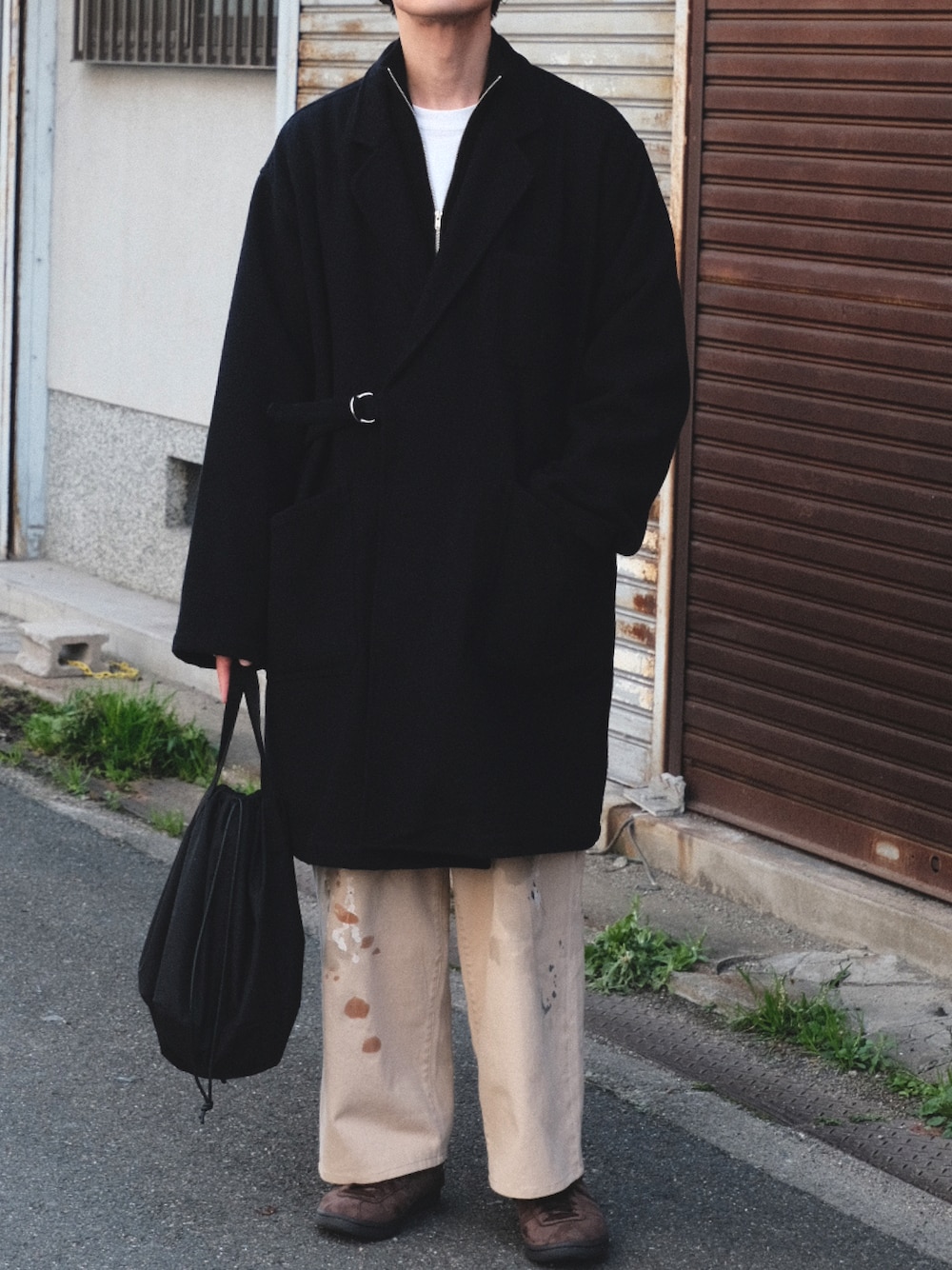 Steven Alan コットン/カシミヤ ハーフジップ ドライバーズ ニット Steven Alan（スティーブンアラン）の「＜Steven Alan